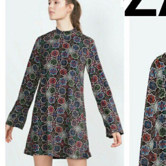Zara Dresses & Skirts - Zara 70s Style Velvet Dress